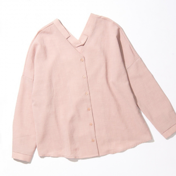 ピンクスキッパーシャツ／DHOLIC